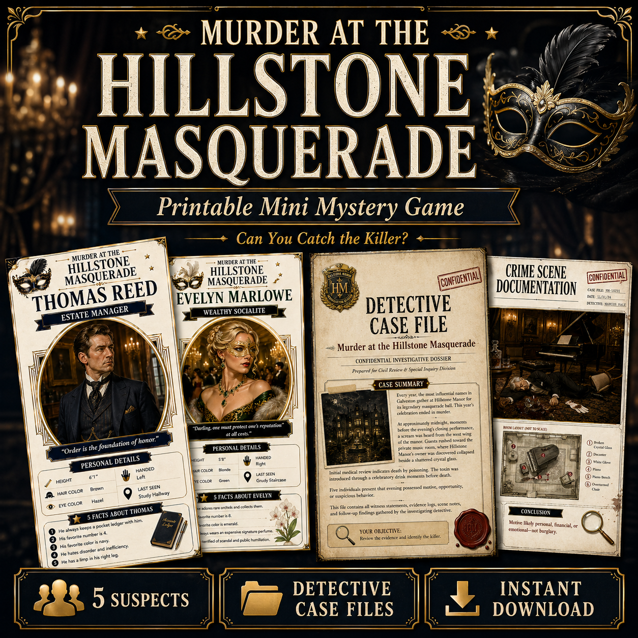 Murder at the Hillstone Masquerade cover